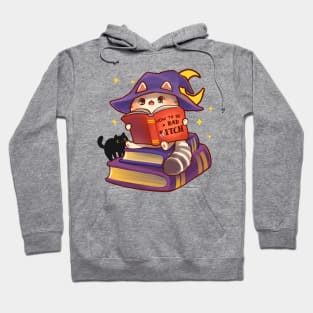 How to be a Bad... Witch? Halloween Cat Hoodie